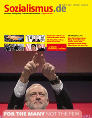 Aktuelle Ausgabe der Zeitung Sozialismus
